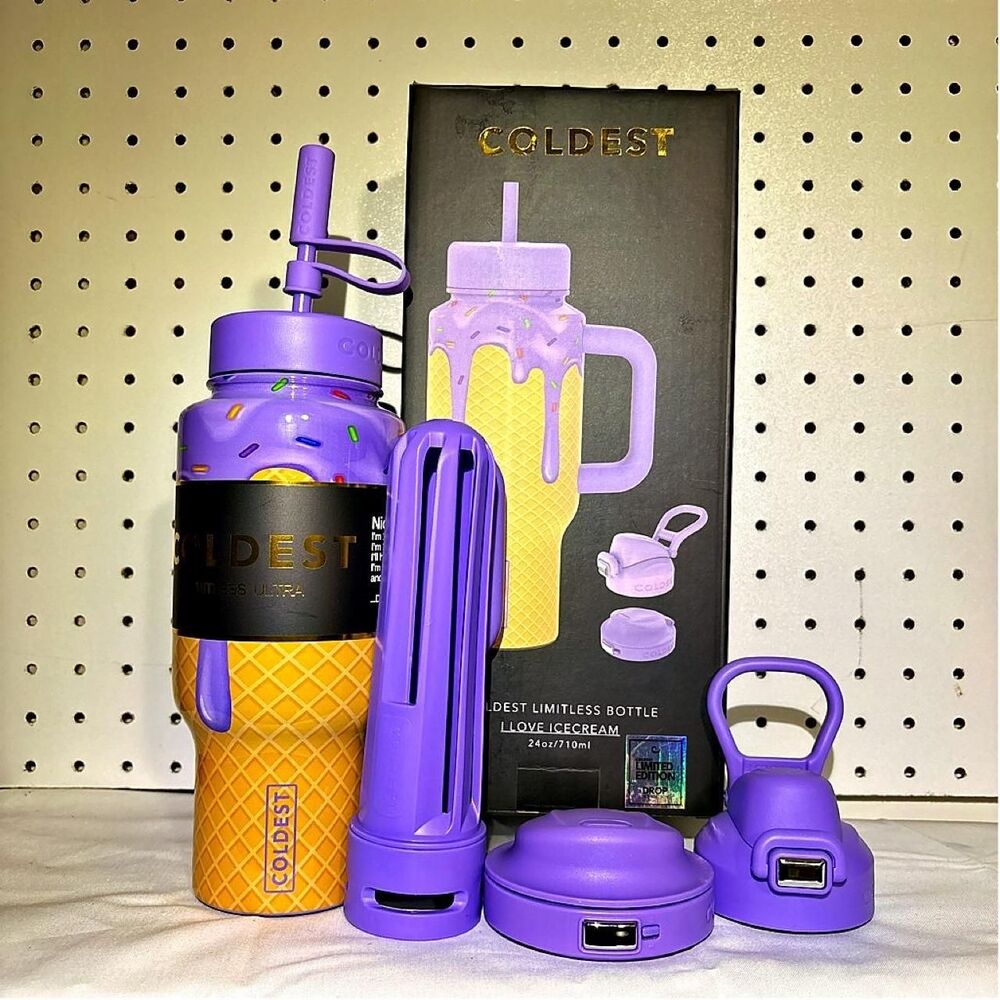 COLDEST I Love Icecream 24oz Limitless Ultra V8 Bottle